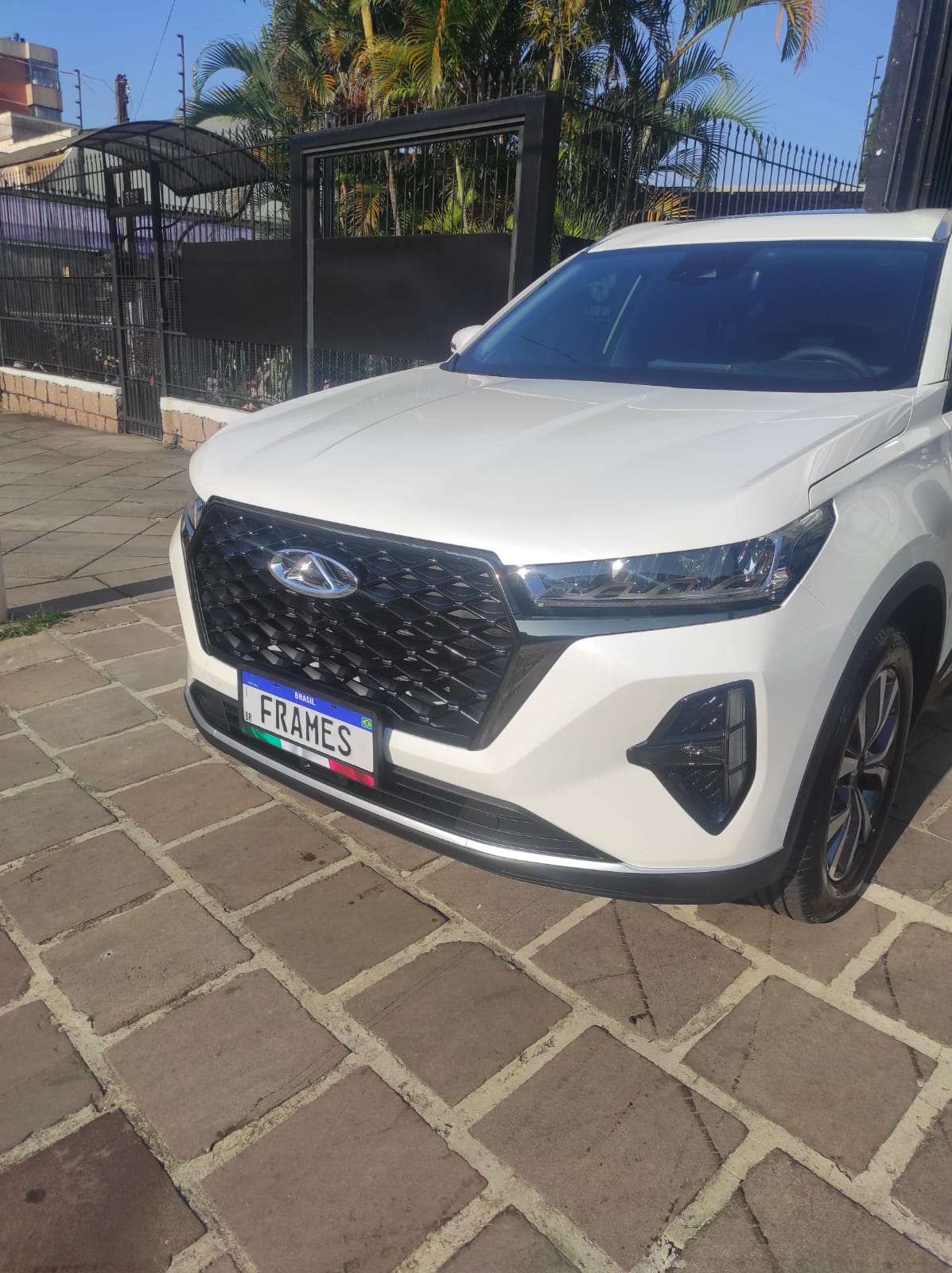 Suporte Moldura Placa Mercosul Carro Bandeira Itália - 1 Par