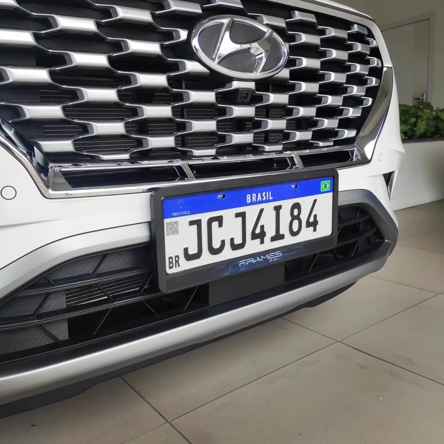 Suporte Moldura Placa Mercosul Carro Frames On Shadow - 1 Par