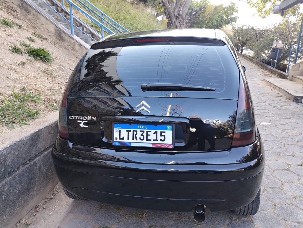 Suporte Moldura Placa Mercosul Carro Bandeira França - 1 Par