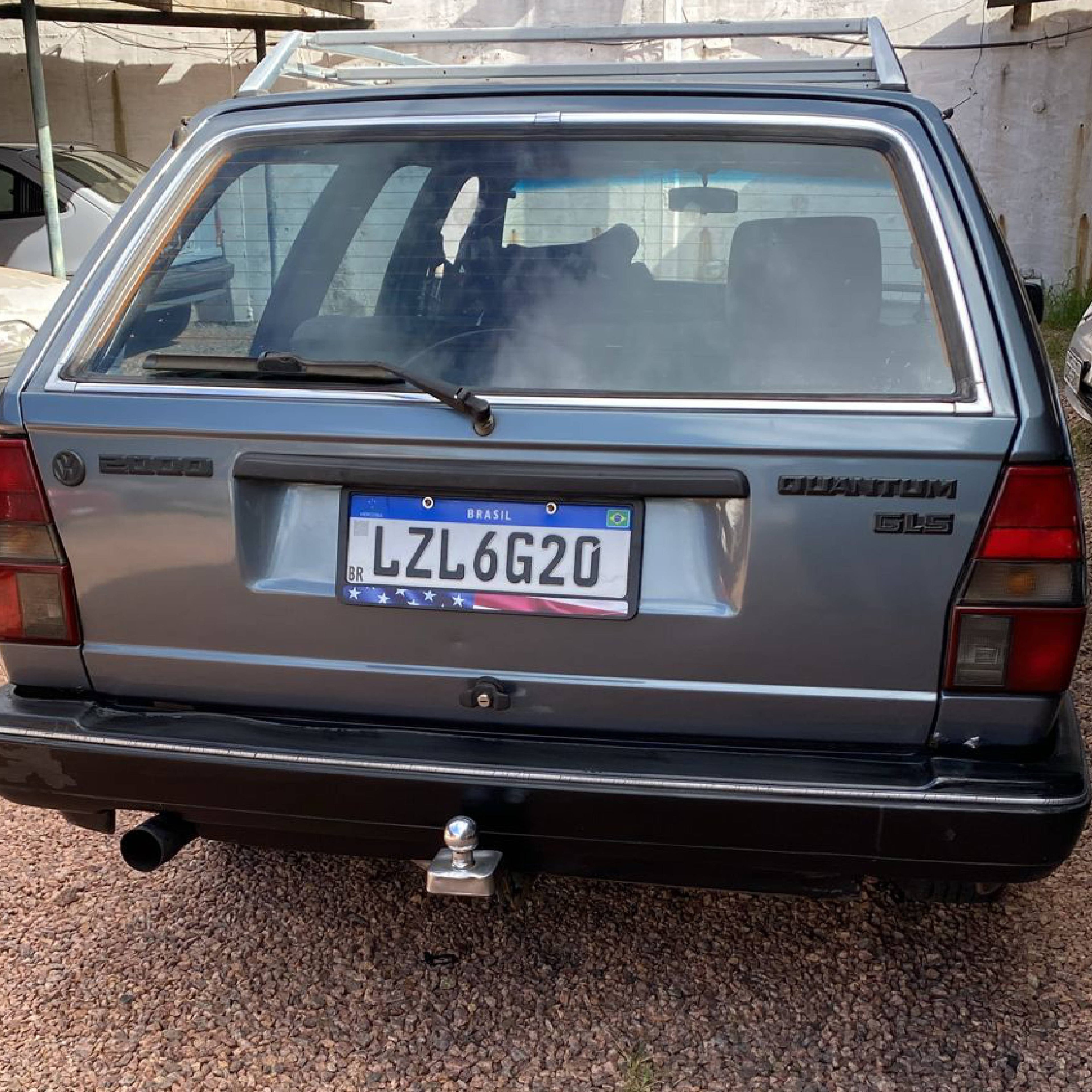 Suporte Moldura Placa Mercosul Carro Bandeira Estados Unidos - 1 Par