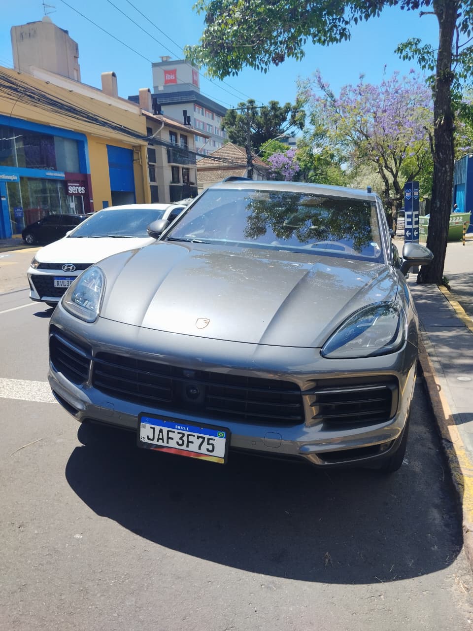 Suporte Moldura Placa Mercosul Carro Bandeira Alemanha 2 - 1 Par